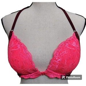 Victoria's Secret Dated Racerback Pink Bra Size 32DD